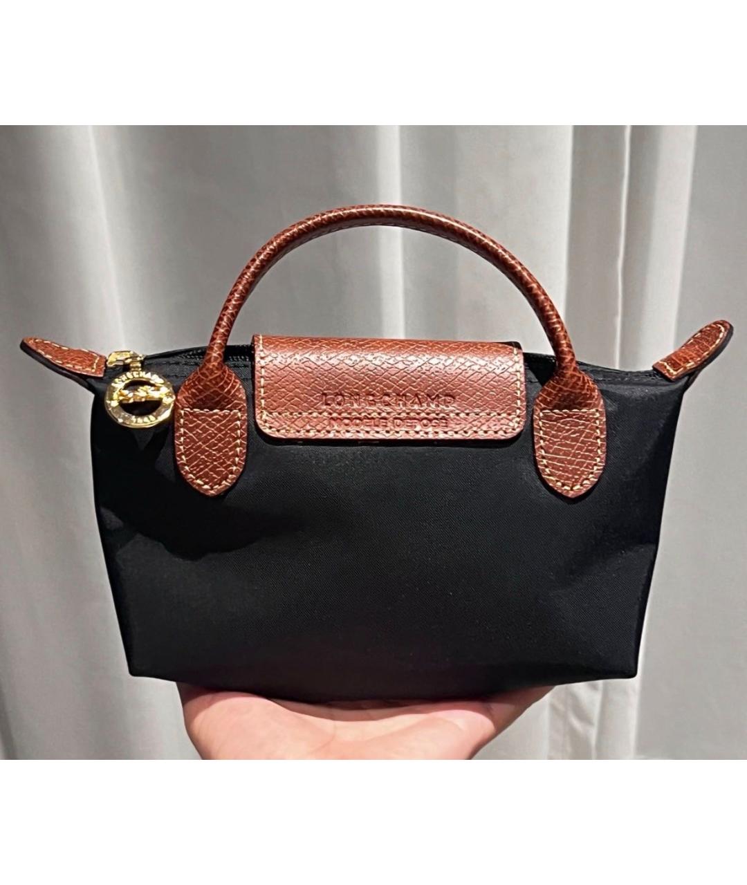 LONGCHAMP Черная сумка с короткими ручками, фото 7