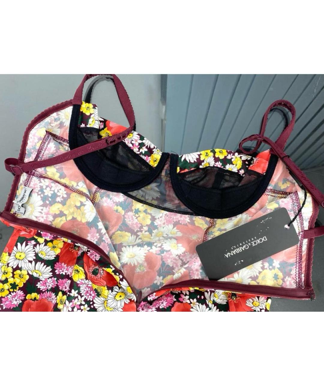 DOLCE&GABBANA Мульти полиэстеровая майка, фото 3