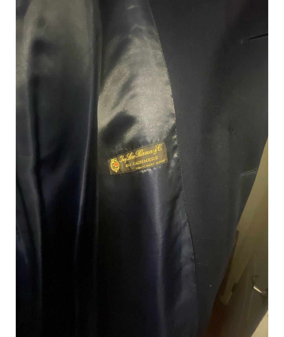 LORO PIANA Темно-синее кашемировое пальто, фото 3