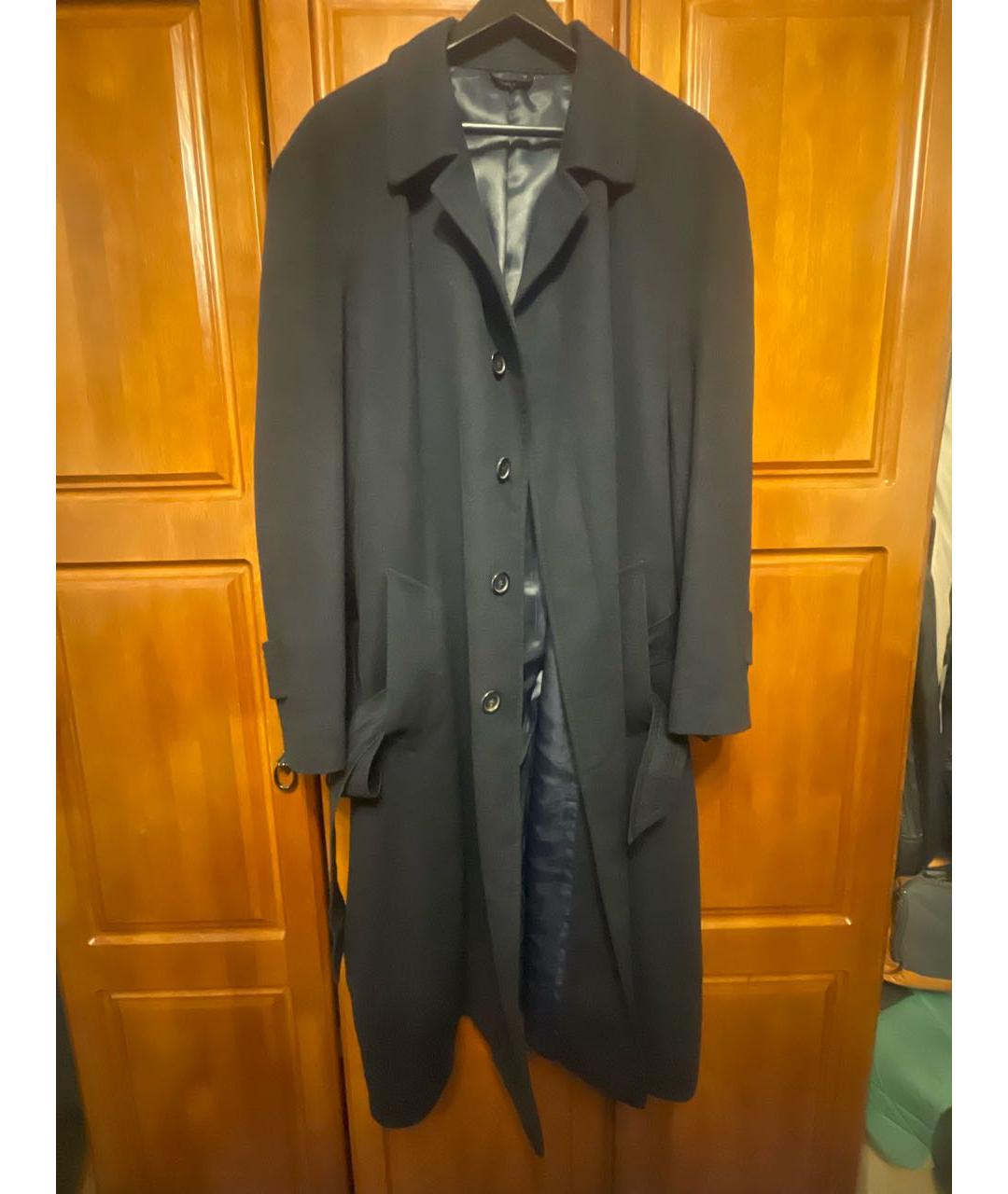 LORO PIANA Темно-синее кашемировое пальто, фото 9
