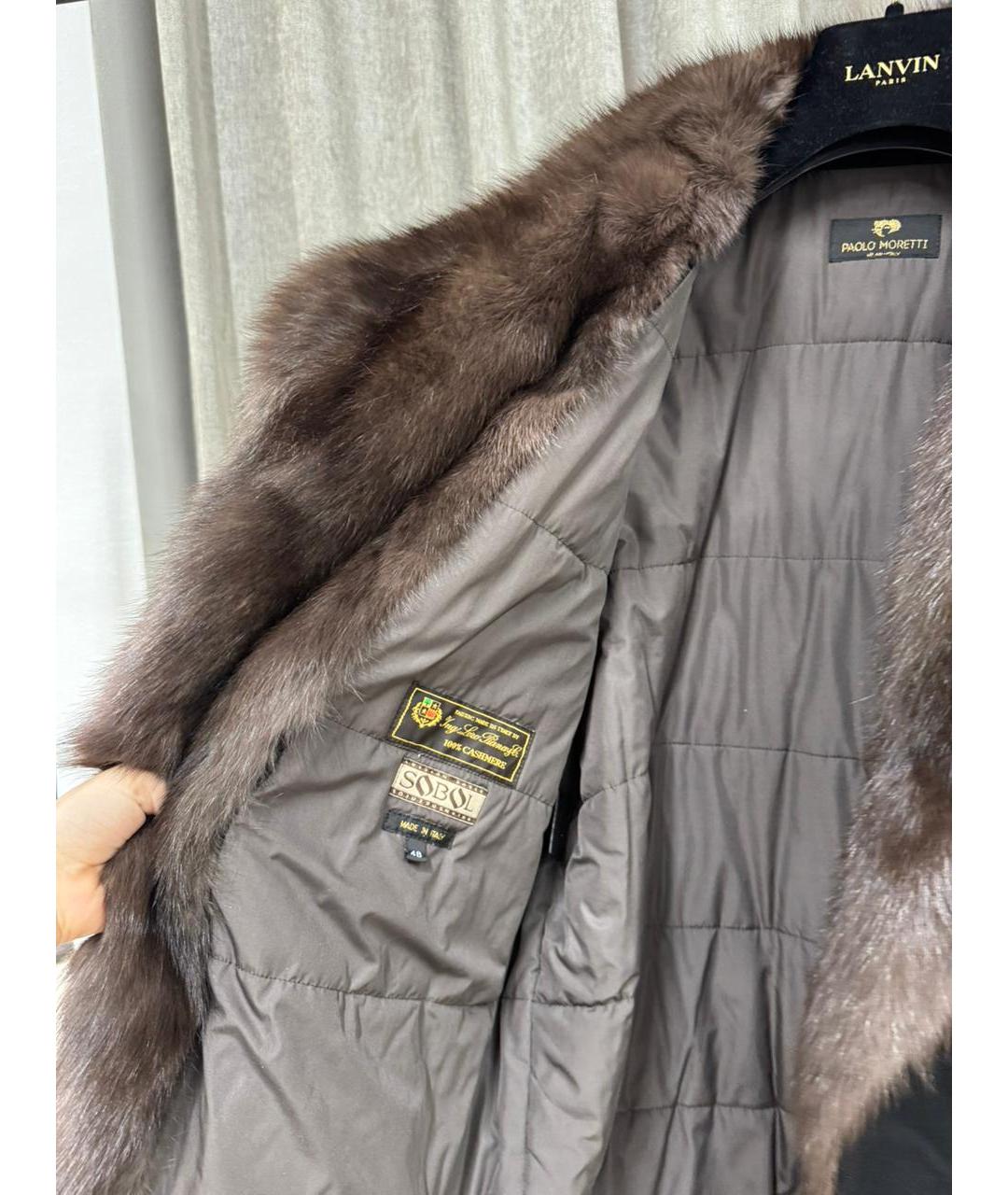 PAOLO MORETTI Черная кашемировая куртка, фото 4