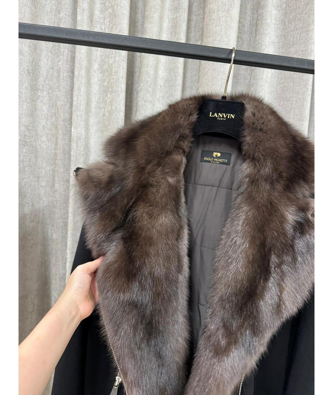 PAOLO MORETTI Черная кашемировая куртка, фото 3
