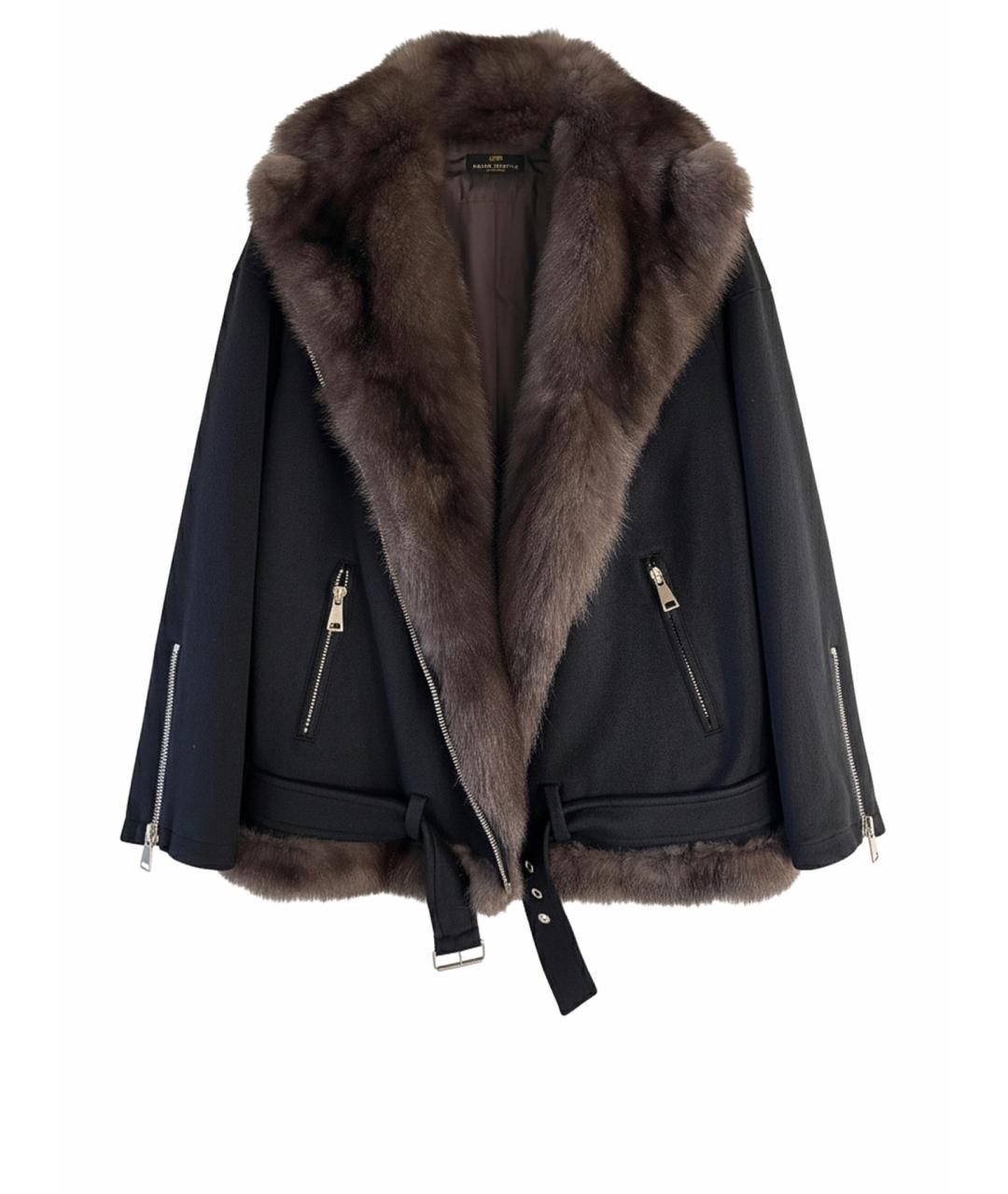 PAOLO MORETTI Черная кашемировая куртка, фото 1