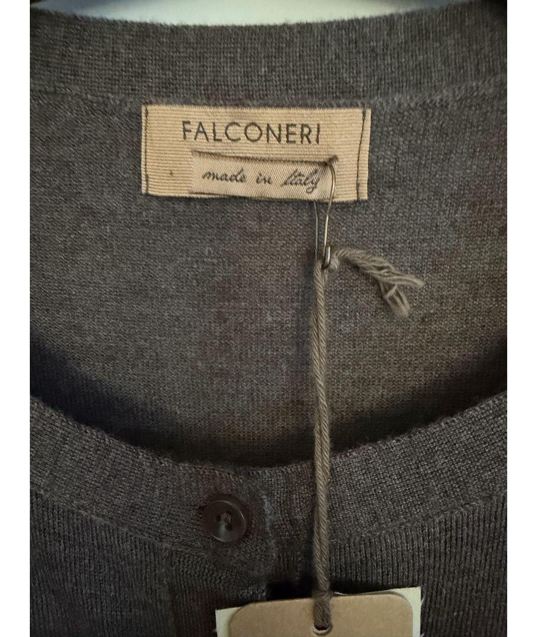 FALCONERI Коричневый кашемировый кардиган, фото 4