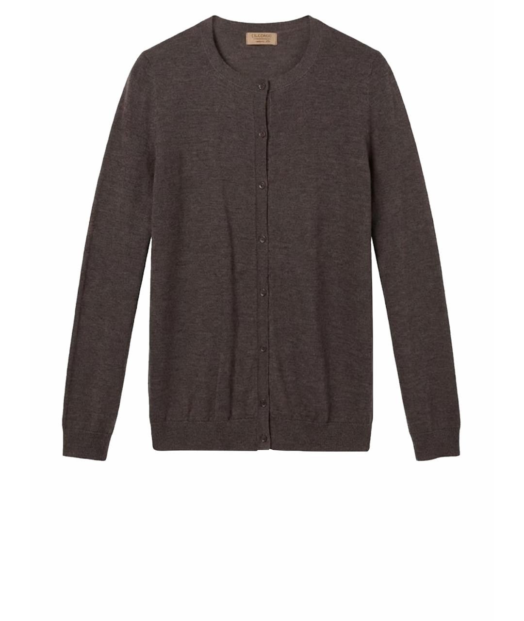 FALCONERI Коричневый кашемировый кардиган, фото 1