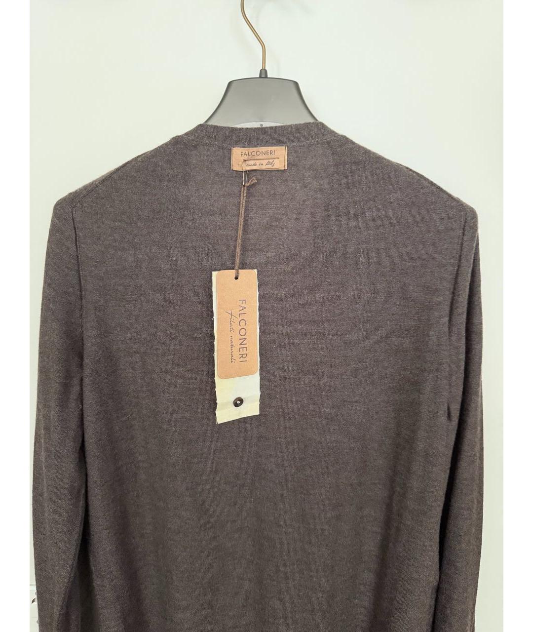FALCONERI Коричневый кашемировый кардиган, фото 3
