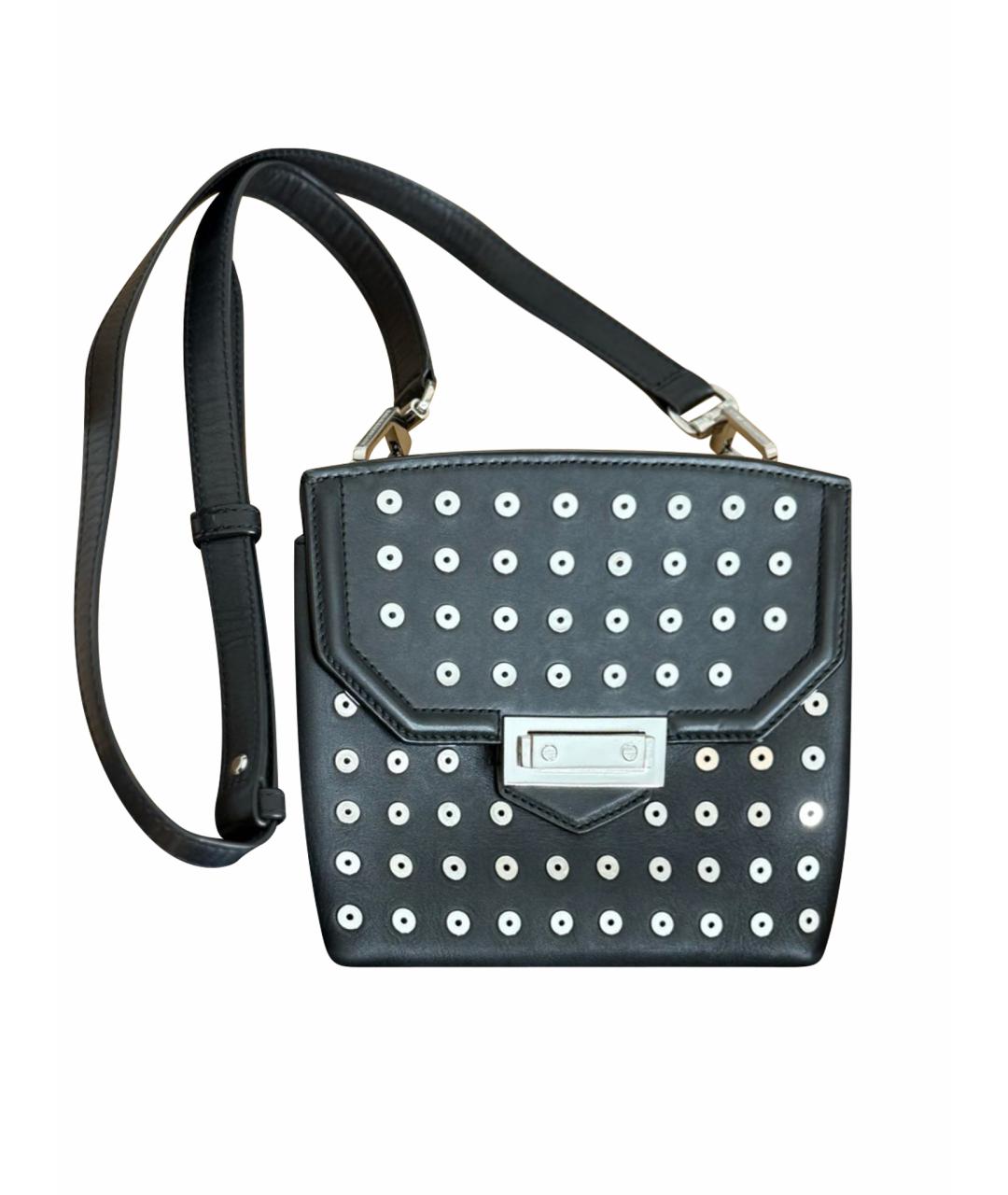 ALEXANDER WANG Черная кожаная сумка через плечо, фото 1