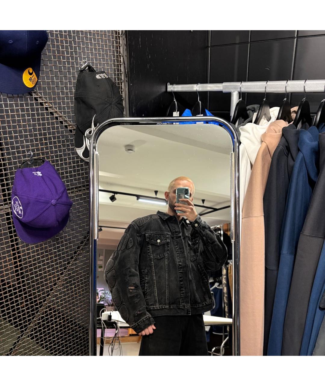 YEEZY Черная хлопковая куртка, фото 7