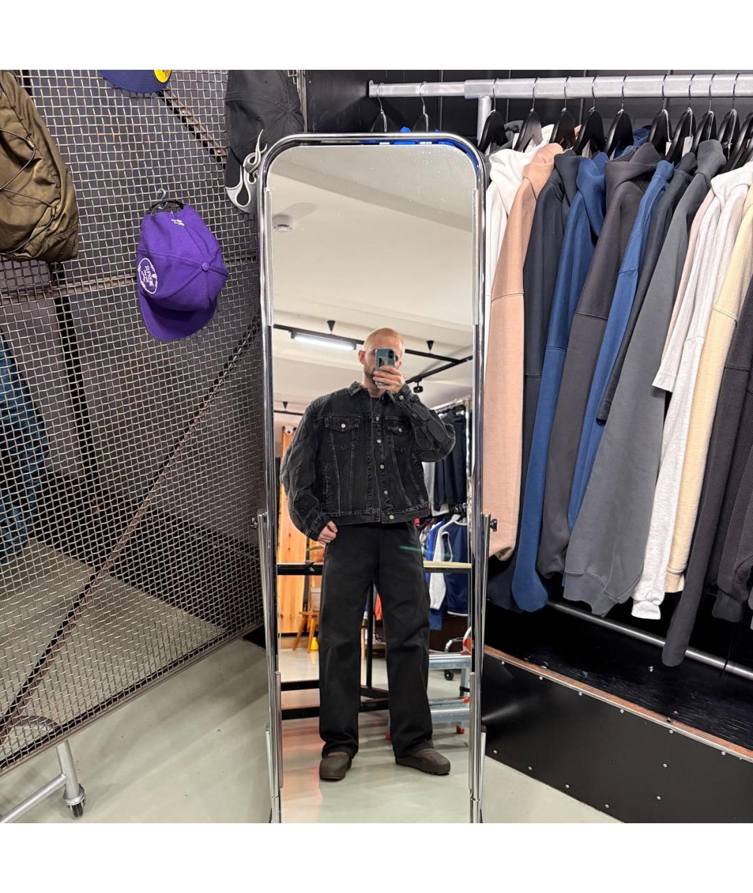 YEEZY Черная хлопковая куртка, фото 8