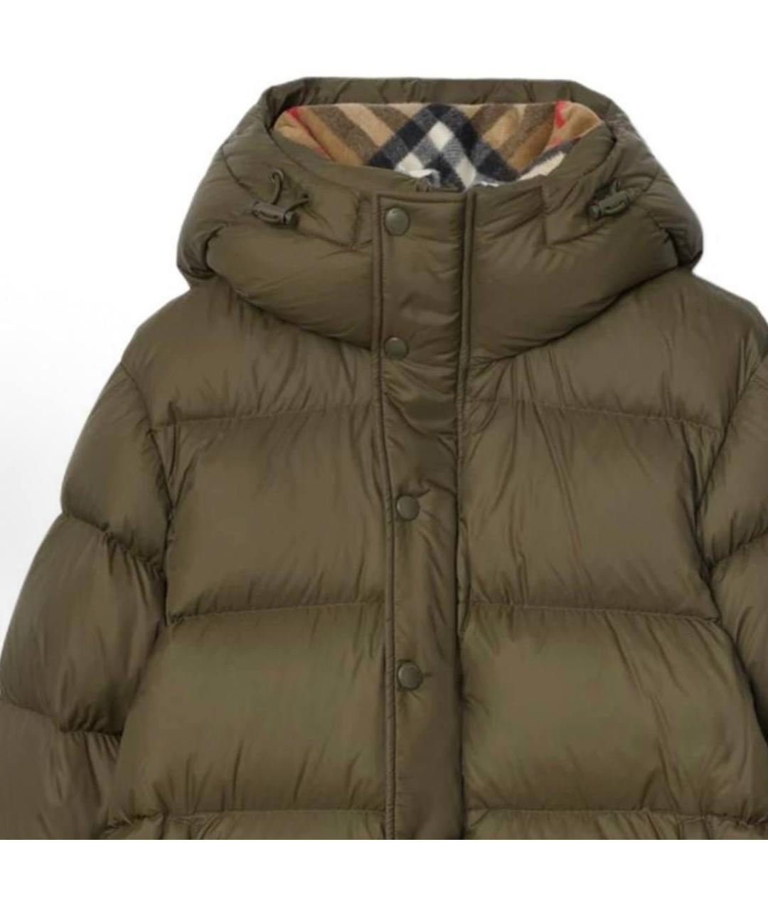 BURBERRY Хаки полиэстеровая куртка, фото 2