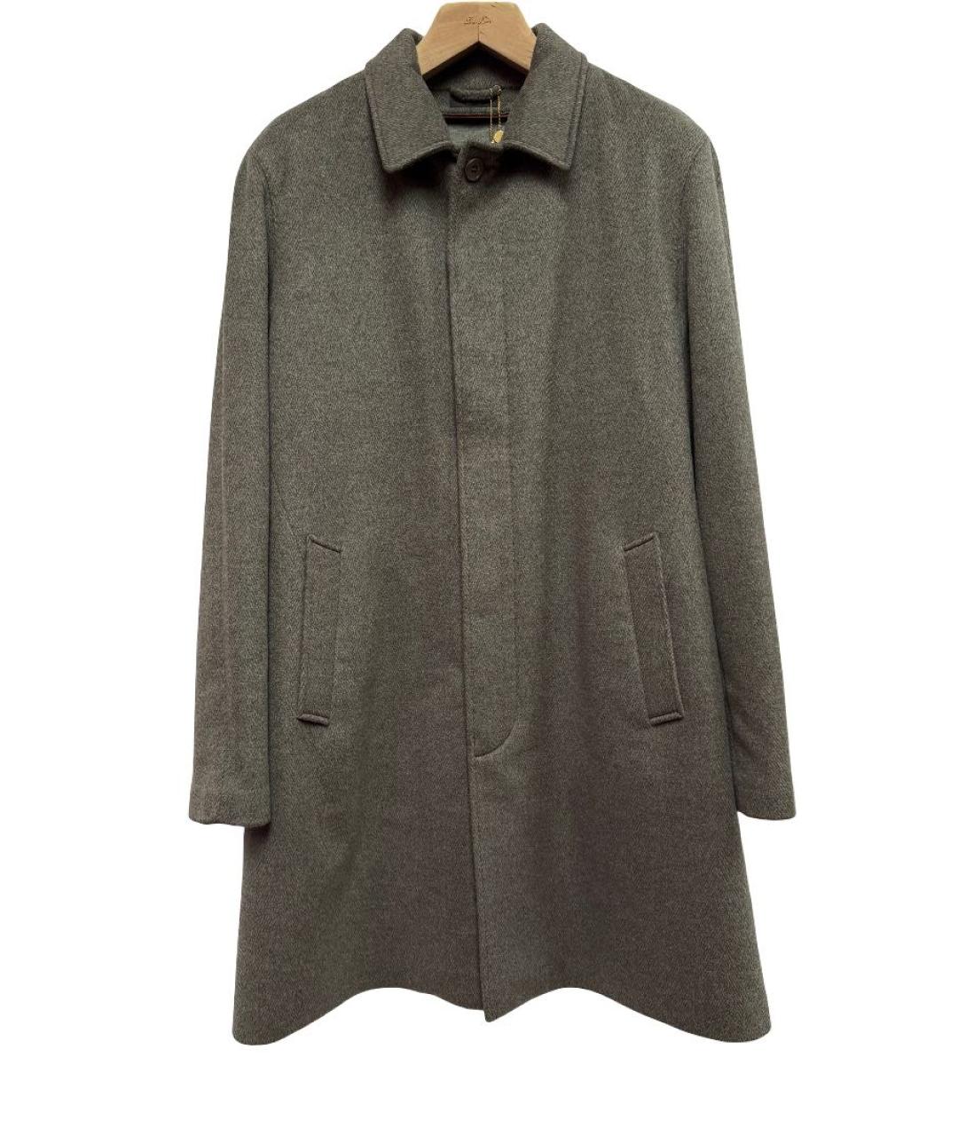 LORO PIANA Серое кашемировое пальто, фото 1