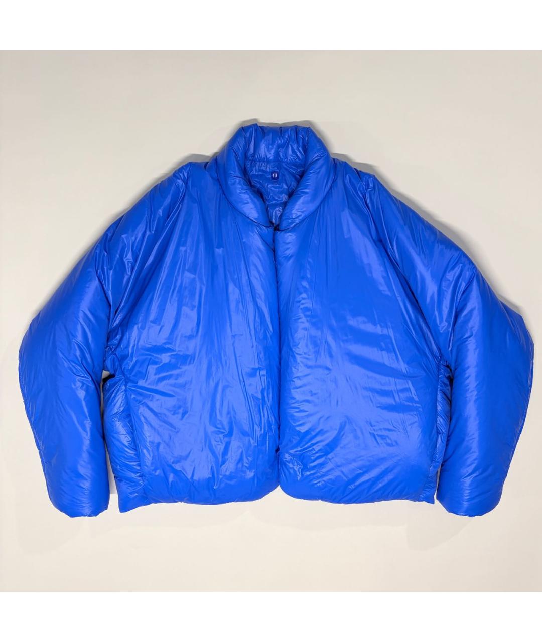 YEEZY Синий синтетический пуховик, фото 2
