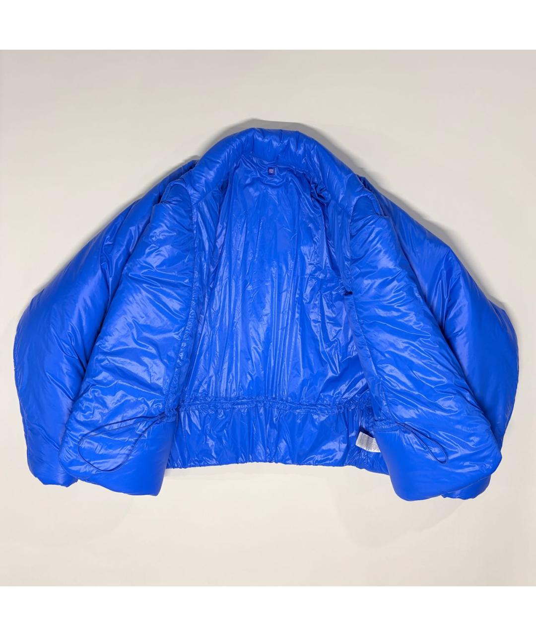 YEEZY Синий синтетический пуховик, фото 4
