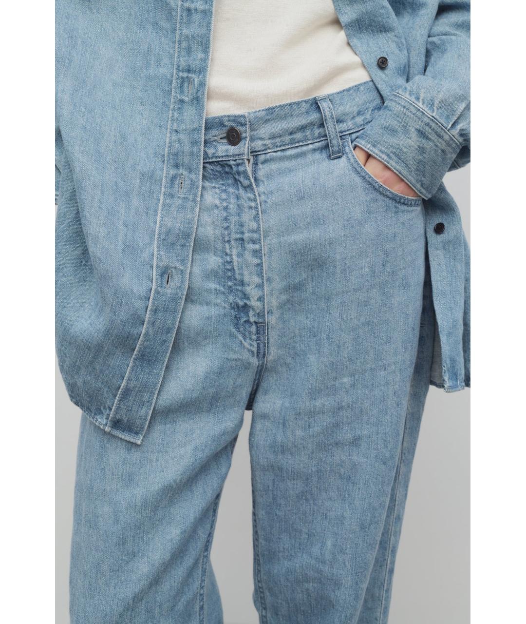 THE ROW Голубые прямые джинсы, фото 5