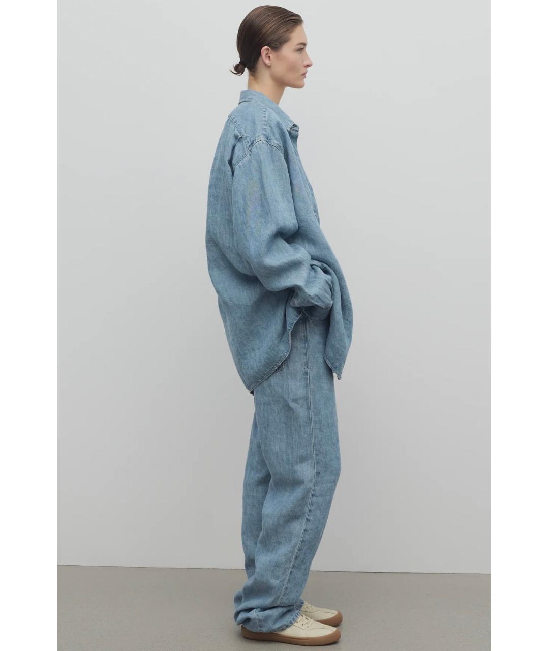 THE ROW Голубые прямые джинсы, фото 3