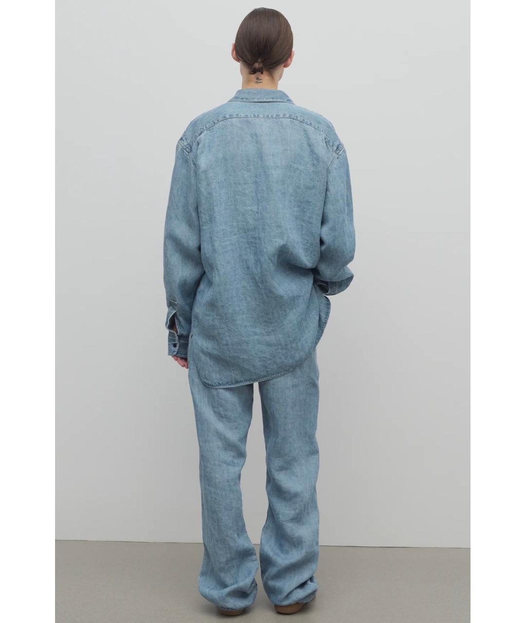 THE ROW Голубые прямые джинсы, фото 4