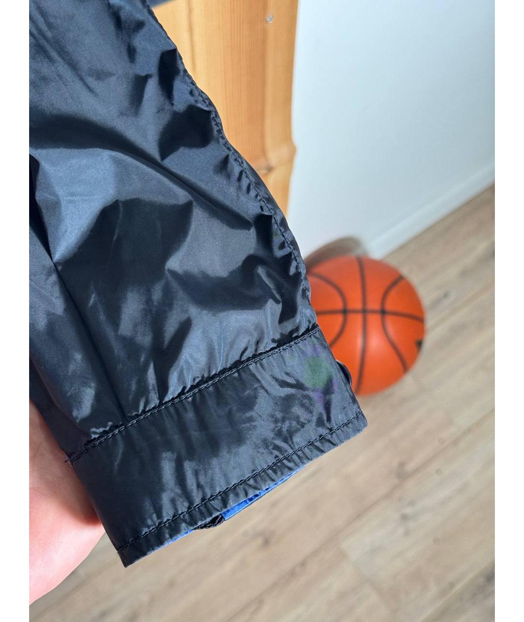 MONCLER Темно-синий полиамидовый тренч / плащ, фото 8