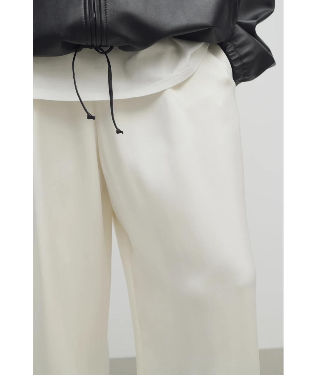 THE ROW Белые прямые брюки, фото 5