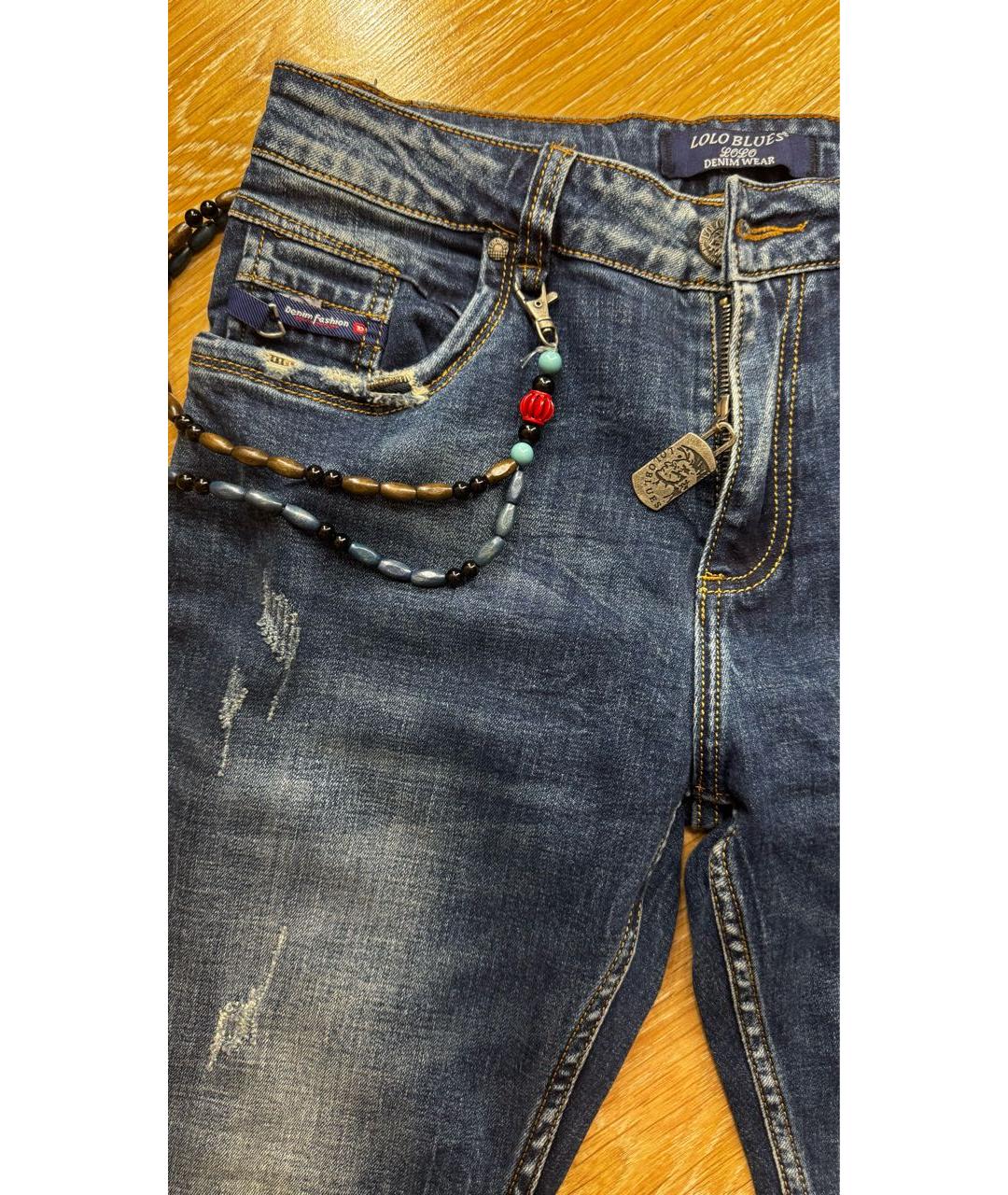 DIESEL Синие прямые джинсы, фото 4