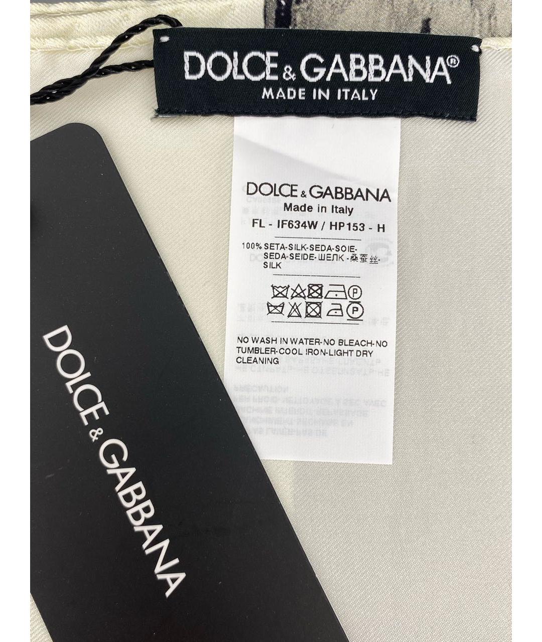 DOLCE&GABBANA Мульти шелковый платок, фото 5