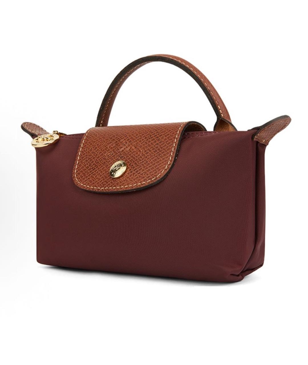 LONGCHAMP Бордовая сумка с короткими ручками, фото 2