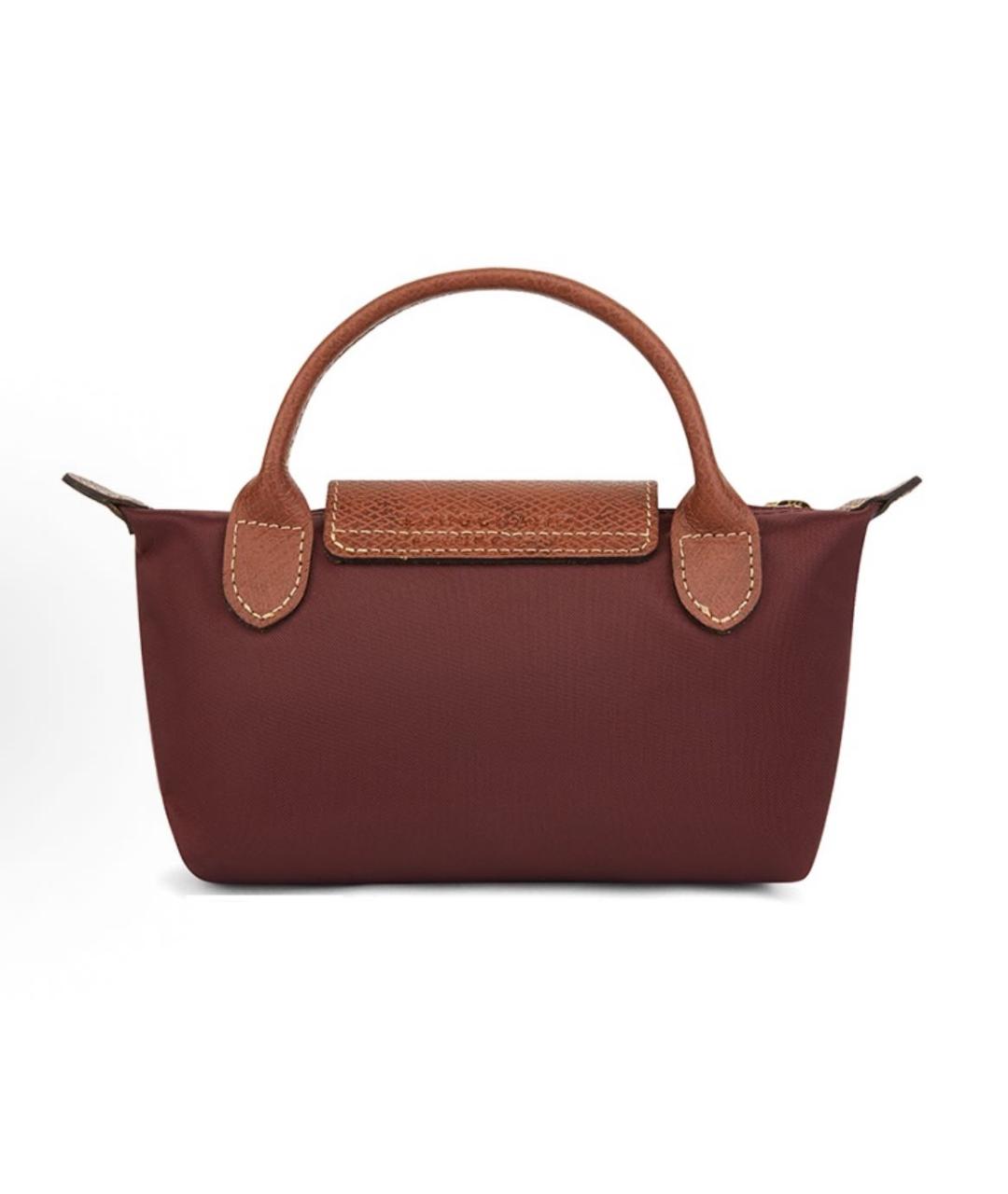 LONGCHAMP Бордовая сумка с короткими ручками, фото 3