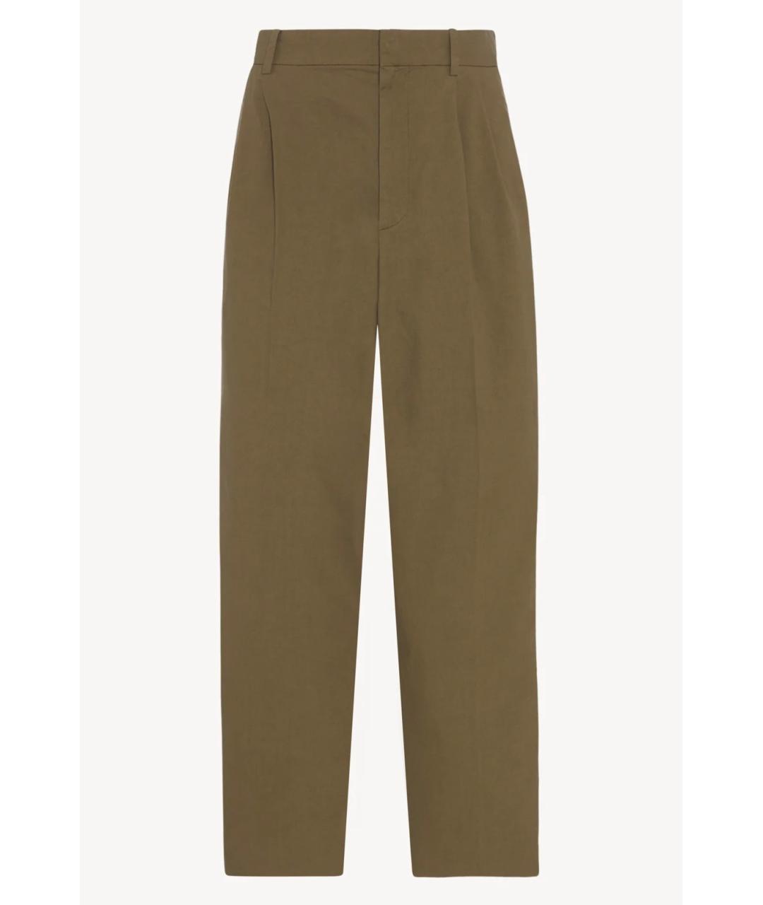 THE ROW Хаки прямые брюки, фото 6