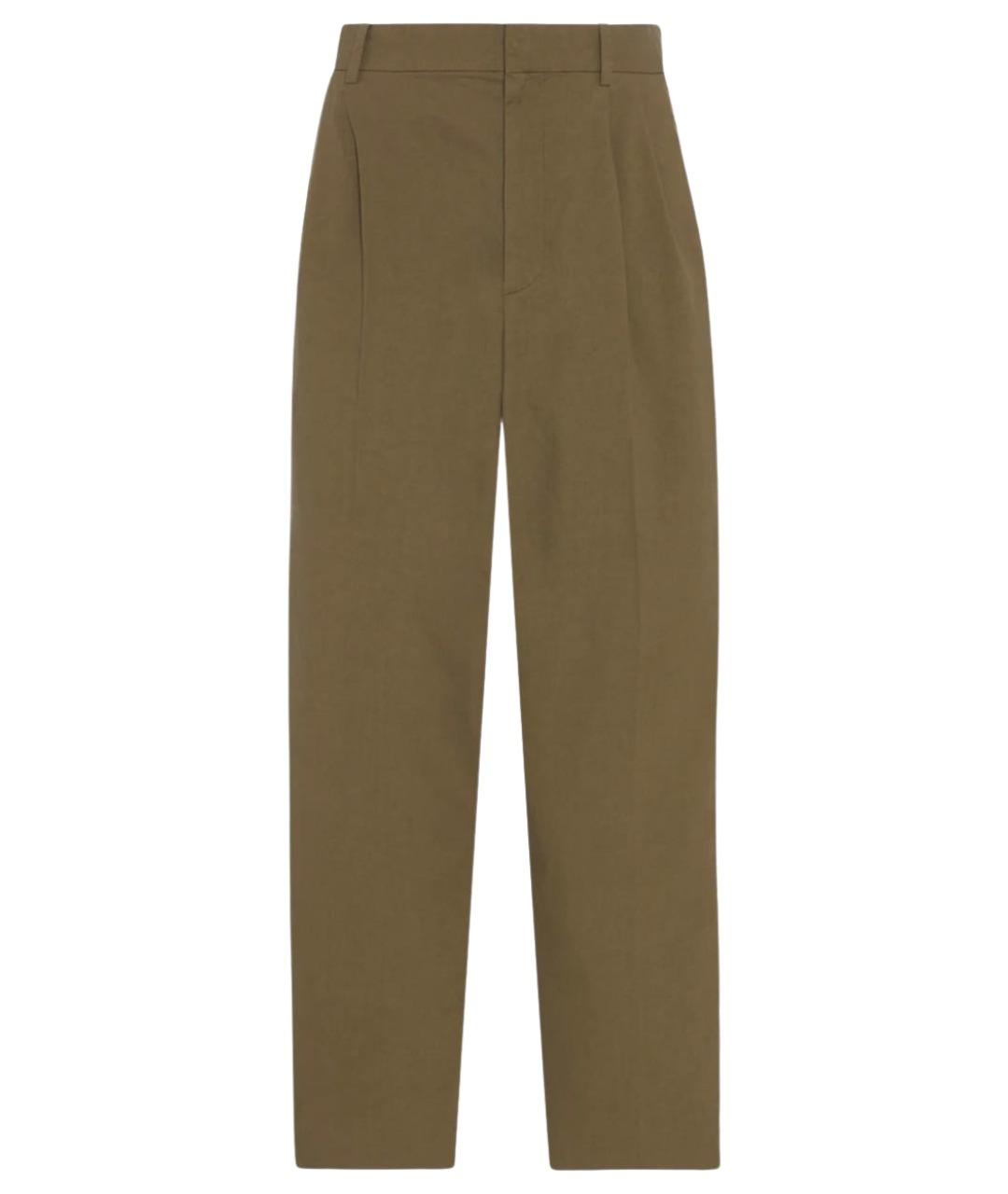 THE ROW Хаки прямые брюки, фото 1