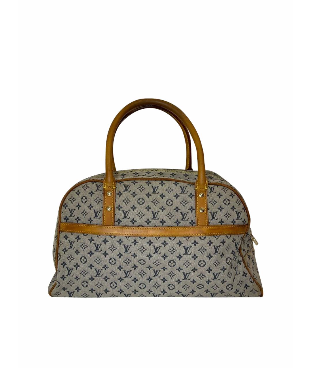 LOUIS VUITTON Бежевая тканевая сумка с короткими ручками, фото 1