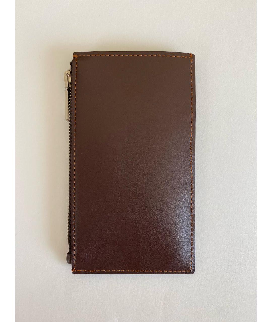 ETRO Коричневый кожаный кардхолдер, фото 7