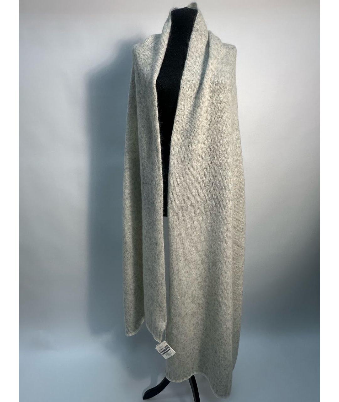 BRUNELLO CUCINELLI Бежевый шерстяной шарф, фото 5