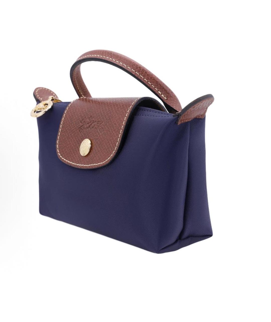 LONGCHAMP Темно-синяя сумка с короткими ручками, фото 2