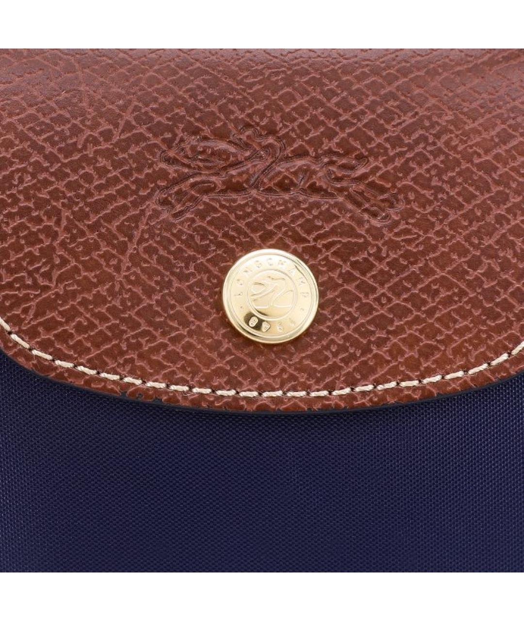 LONGCHAMP Темно-синяя сумка с короткими ручками, фото 5