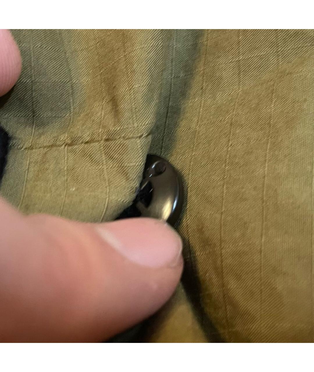 STONE ISLAND Хаки синтетические повседневные брюки, фото 8