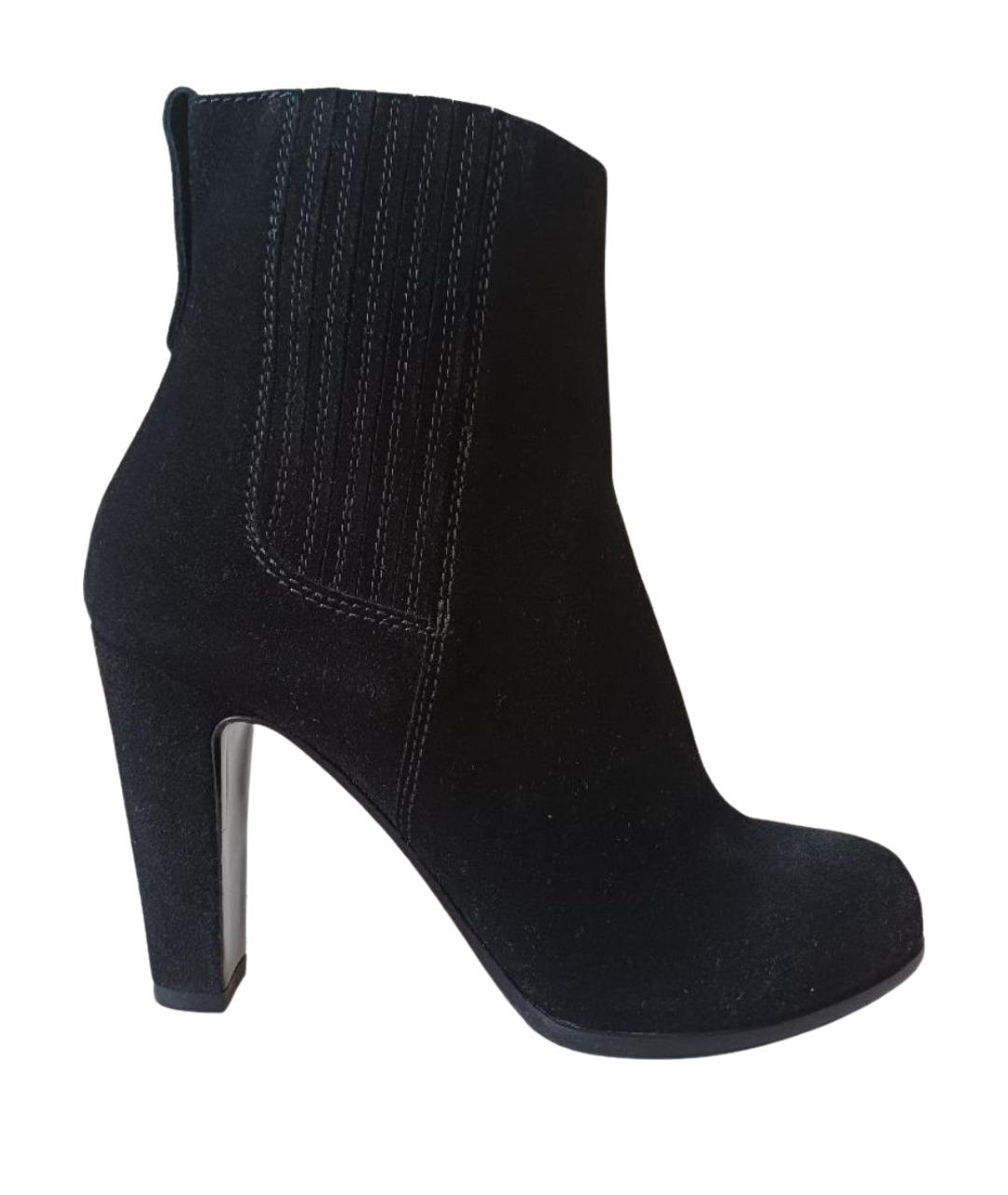 SERGIO ROSSI Черные замшевые ботильоны, фото 1