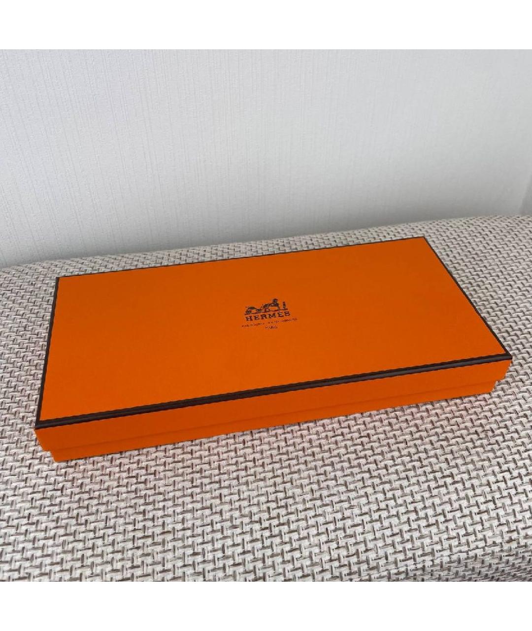 HERMES Коричневые кожаные перчатки, фото 6