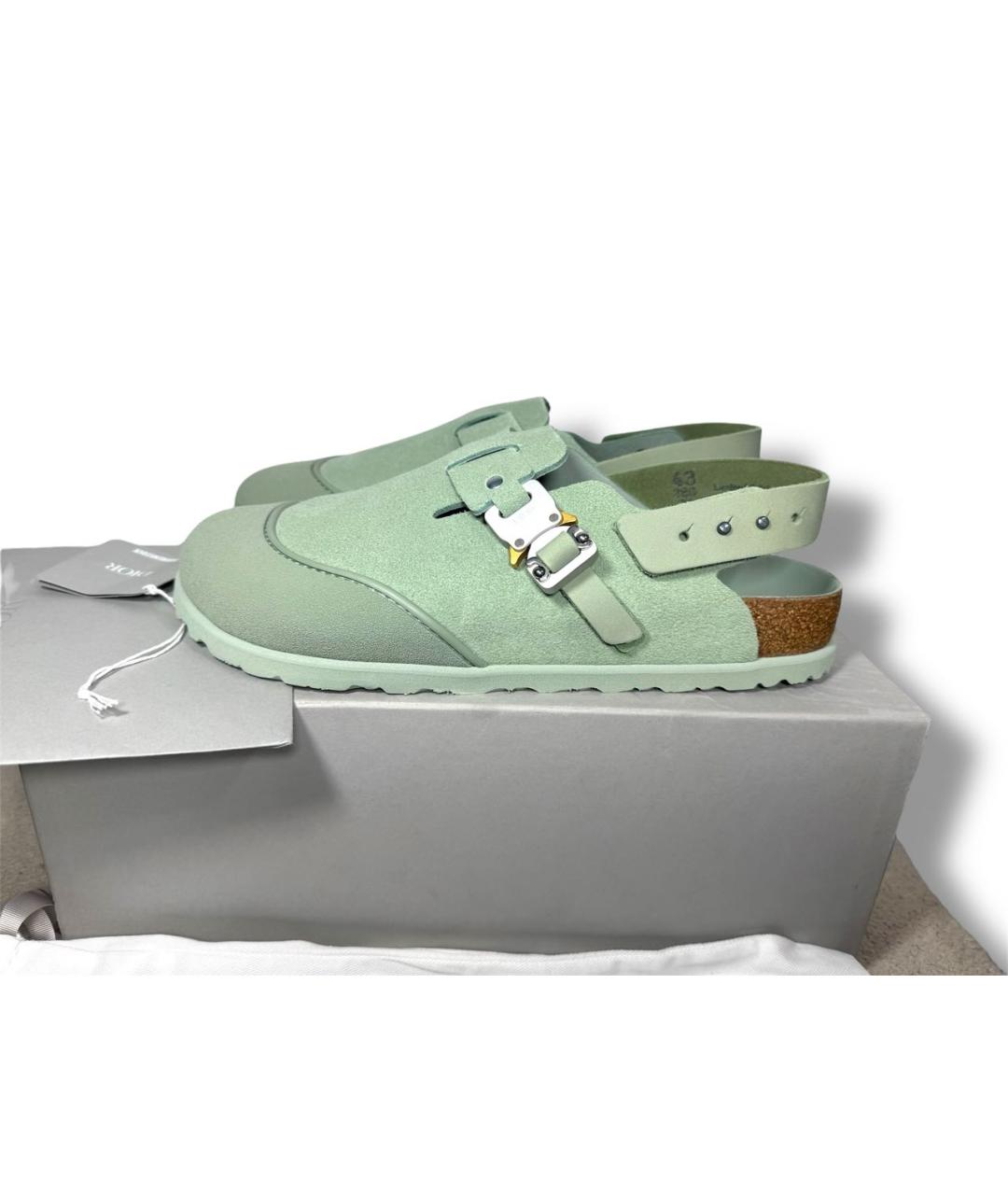 CHRISTIAN DIOR Зеленые замшевые сандалии, фото 9