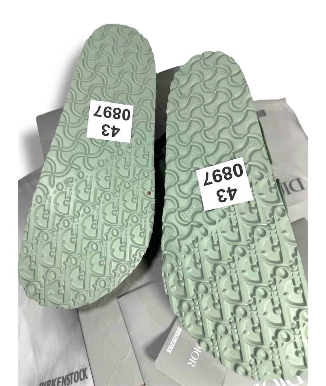 CHRISTIAN DIOR Зеленые замшевые сандалии, фото 6