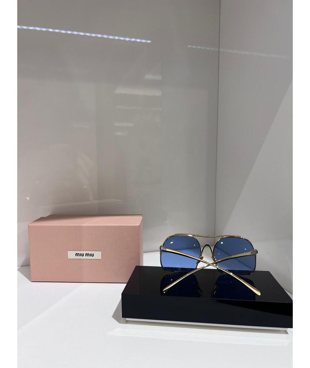 MIU MIU Синие солнцезащитные очки, фото 2