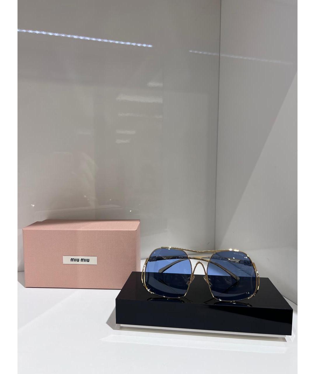 MIU MIU Синие солнцезащитные очки, фото 3