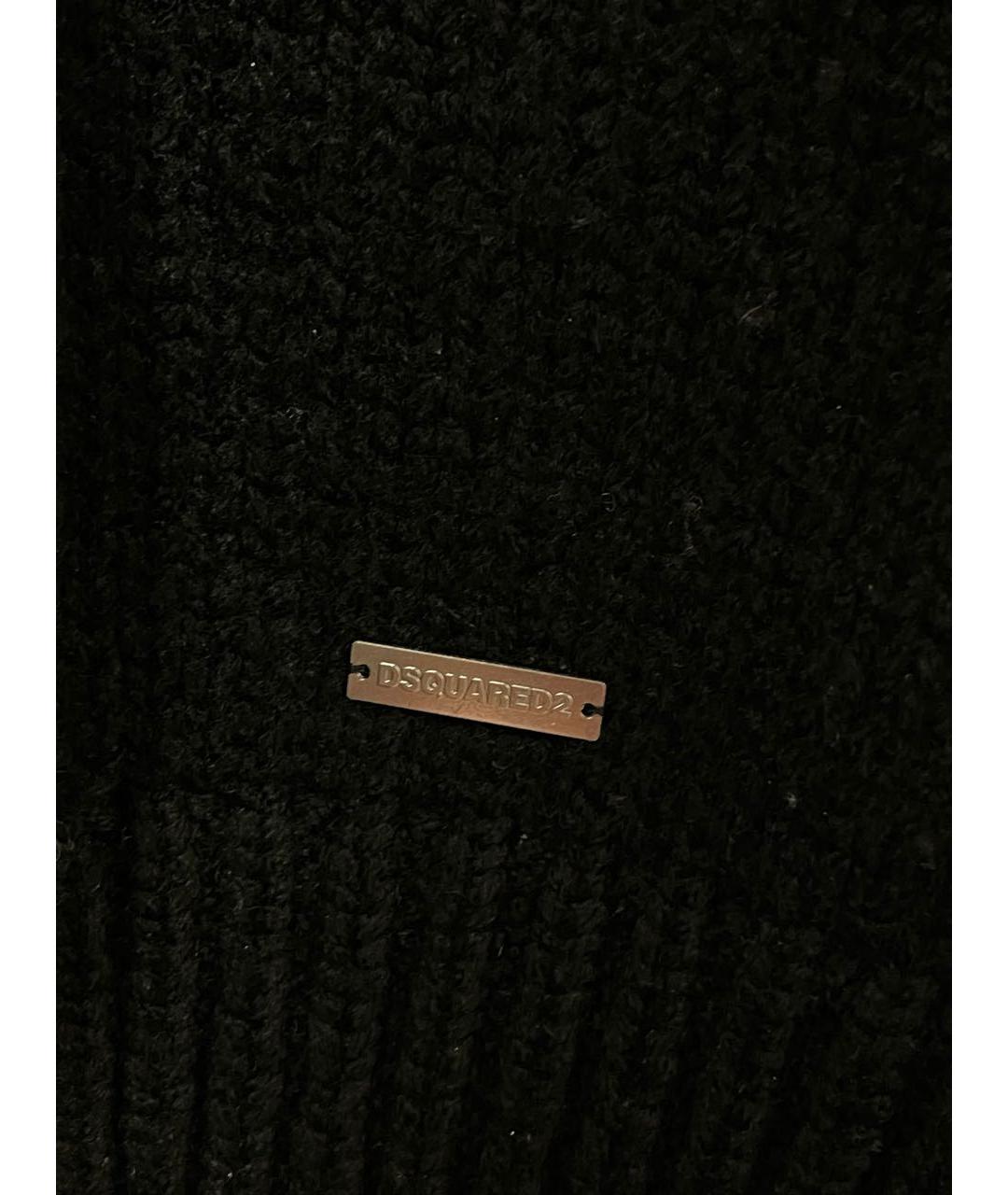 DSQUARED2 Темно-синий шерстяной джемпер / свитер, фото 5