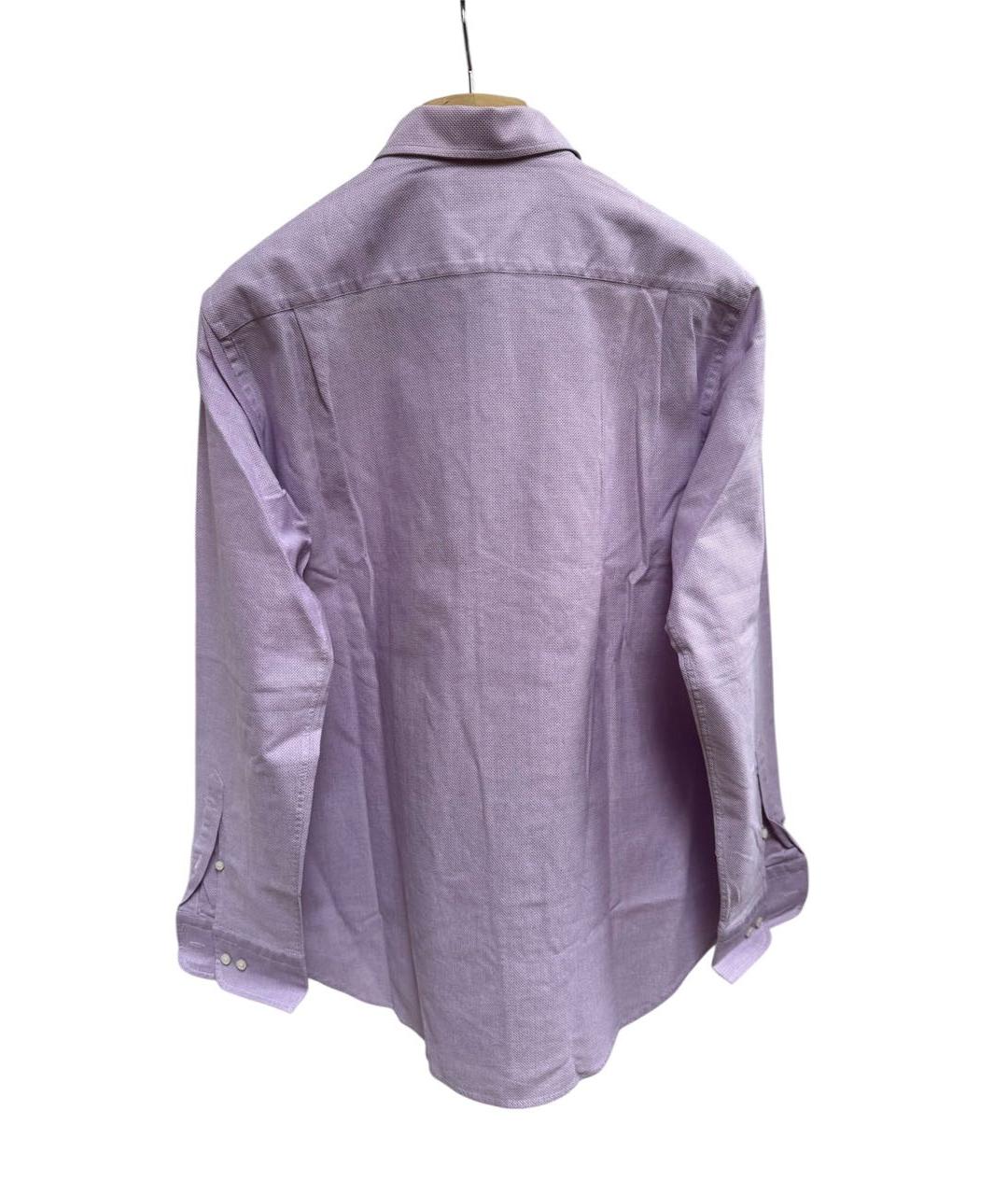 LORO PIANA Розовая хлопковая кэжуал рубашка, фото 2