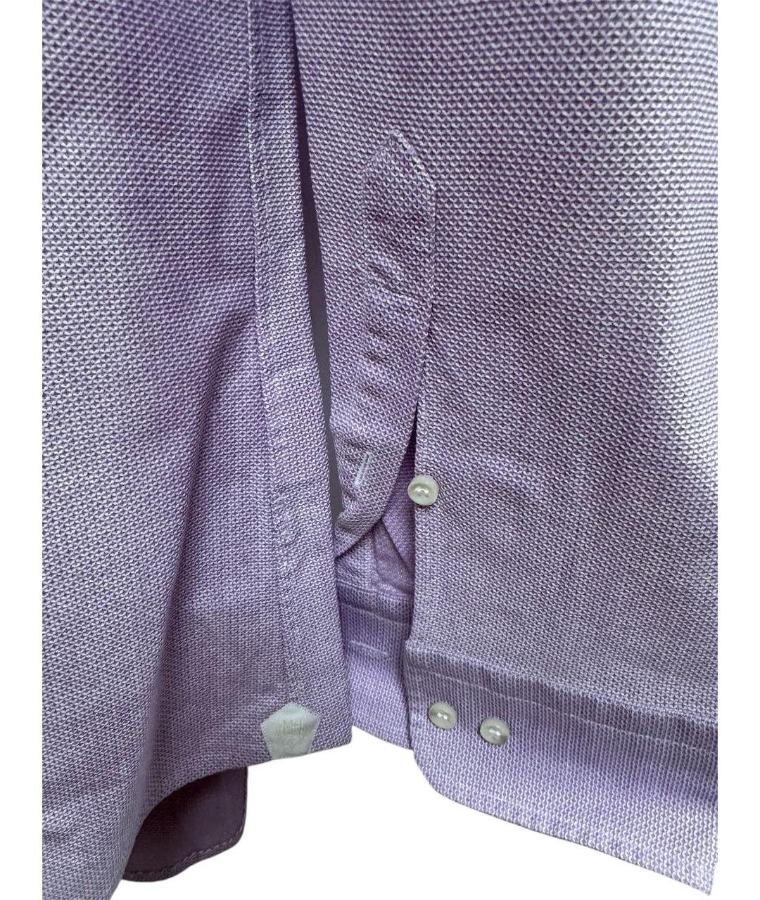 LORO PIANA Розовая хлопковая кэжуал рубашка, фото 4