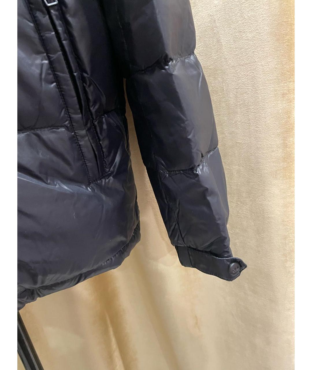 CAVALLI CLASS Черный синтетический пуховик, фото 4