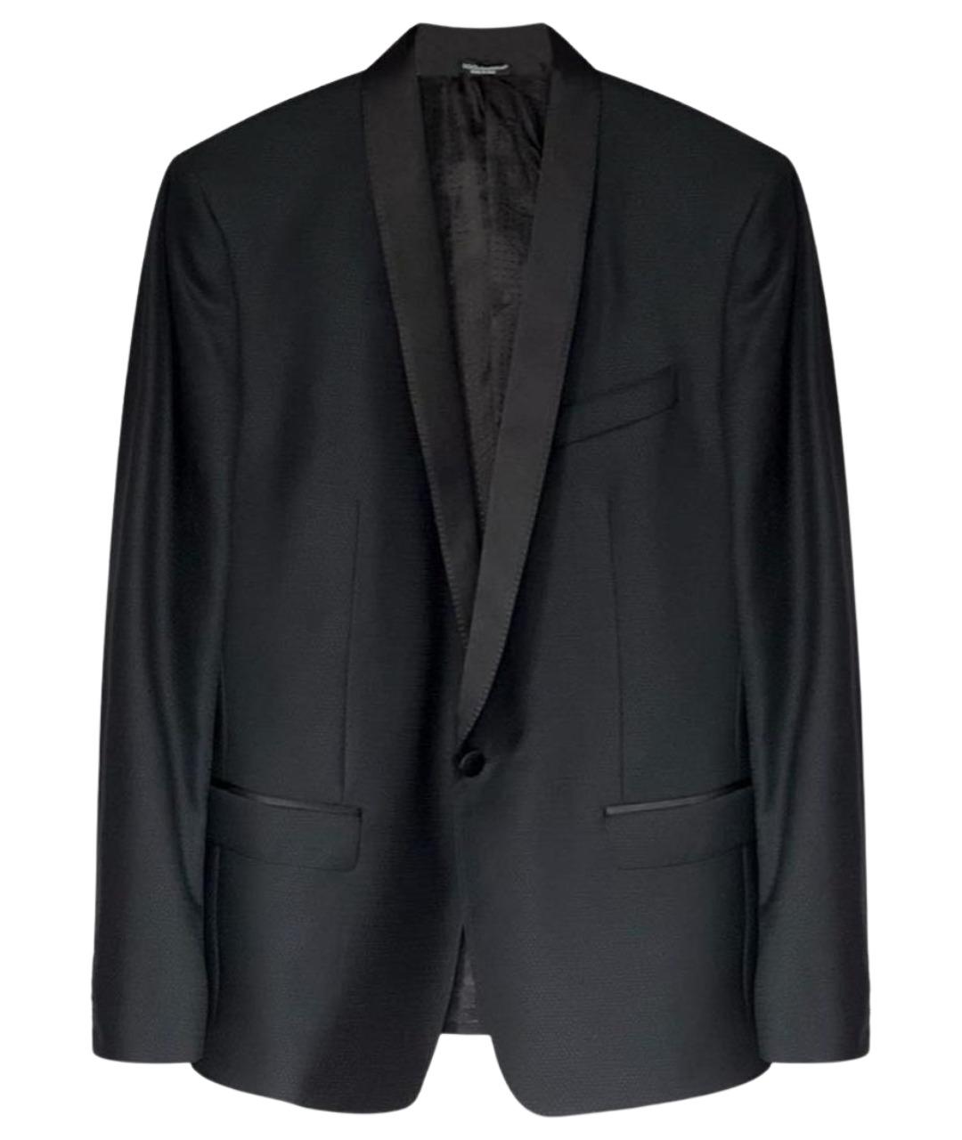 DOLCE&GABBANA Черный шерстяной пиджак, фото 1