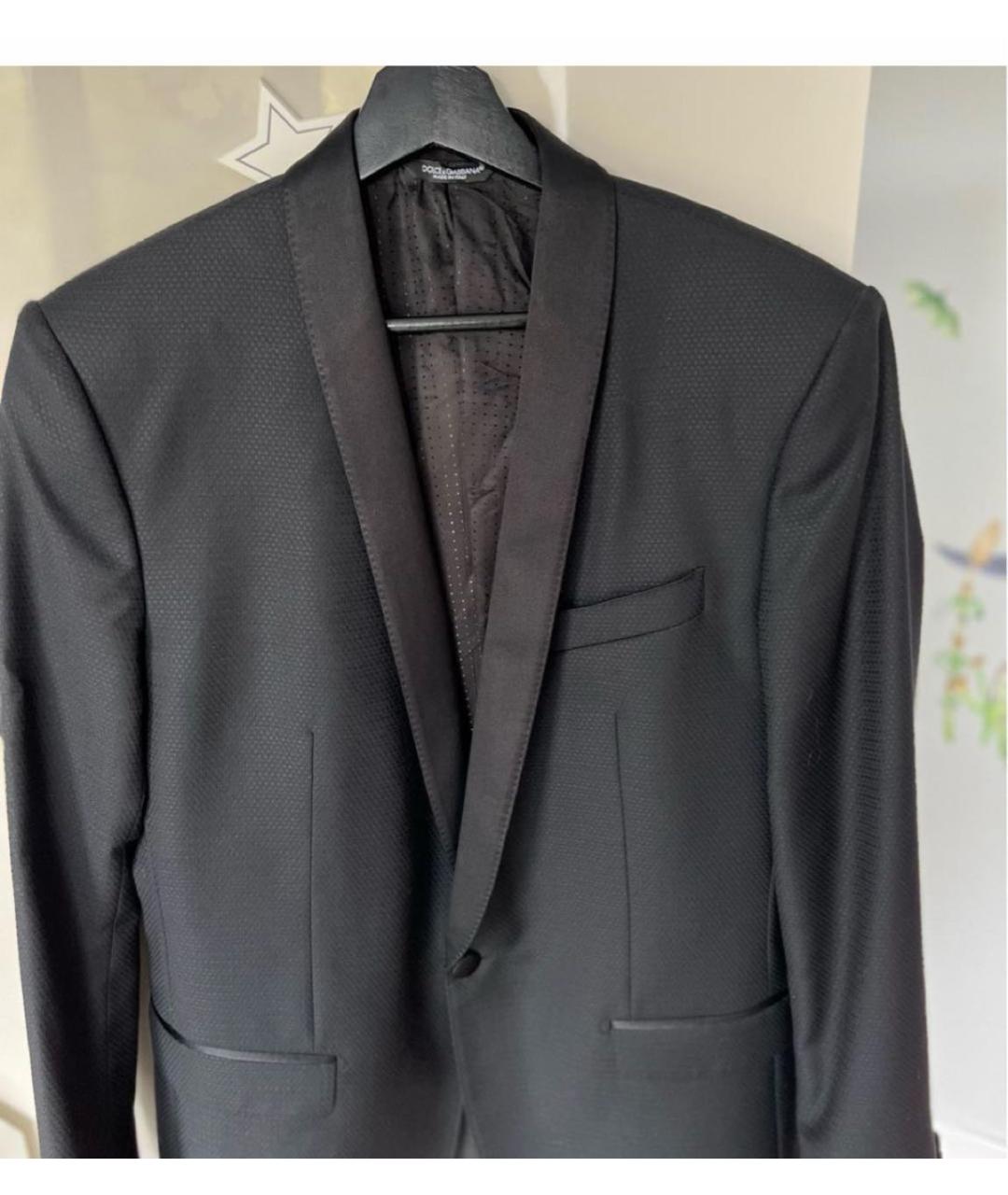 DOLCE&GABBANA Черный шерстяной пиджак, фото 4