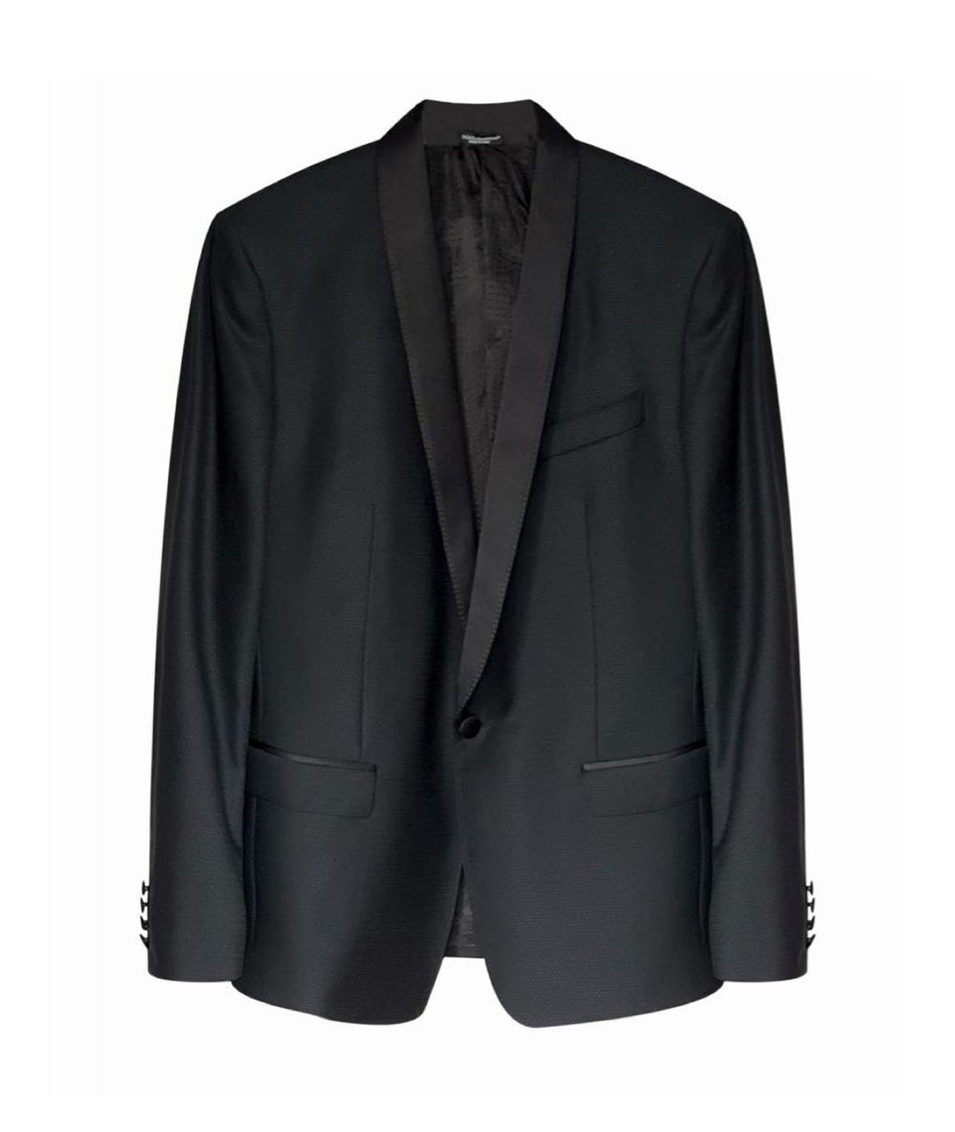 DOLCE&GABBANA Черный шерстяной пиджак, фото 8