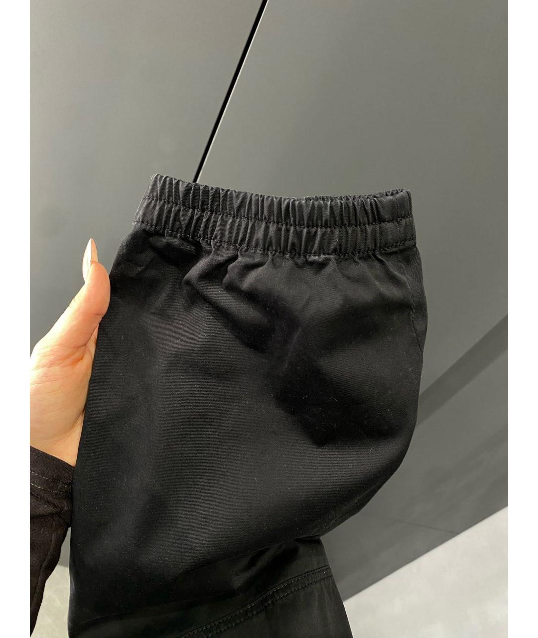 DOLCE&GABBANA Черные хлопко-эластановые повседневные брюки, фото 5