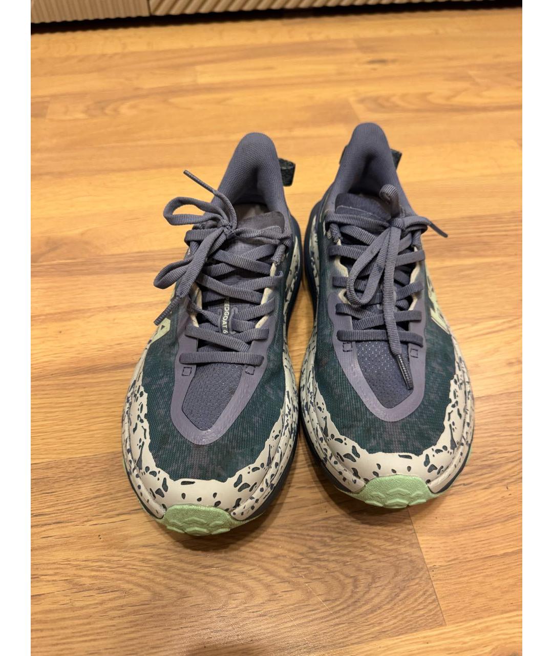 HOKA Голубые текстильные кроссовки, фото 3