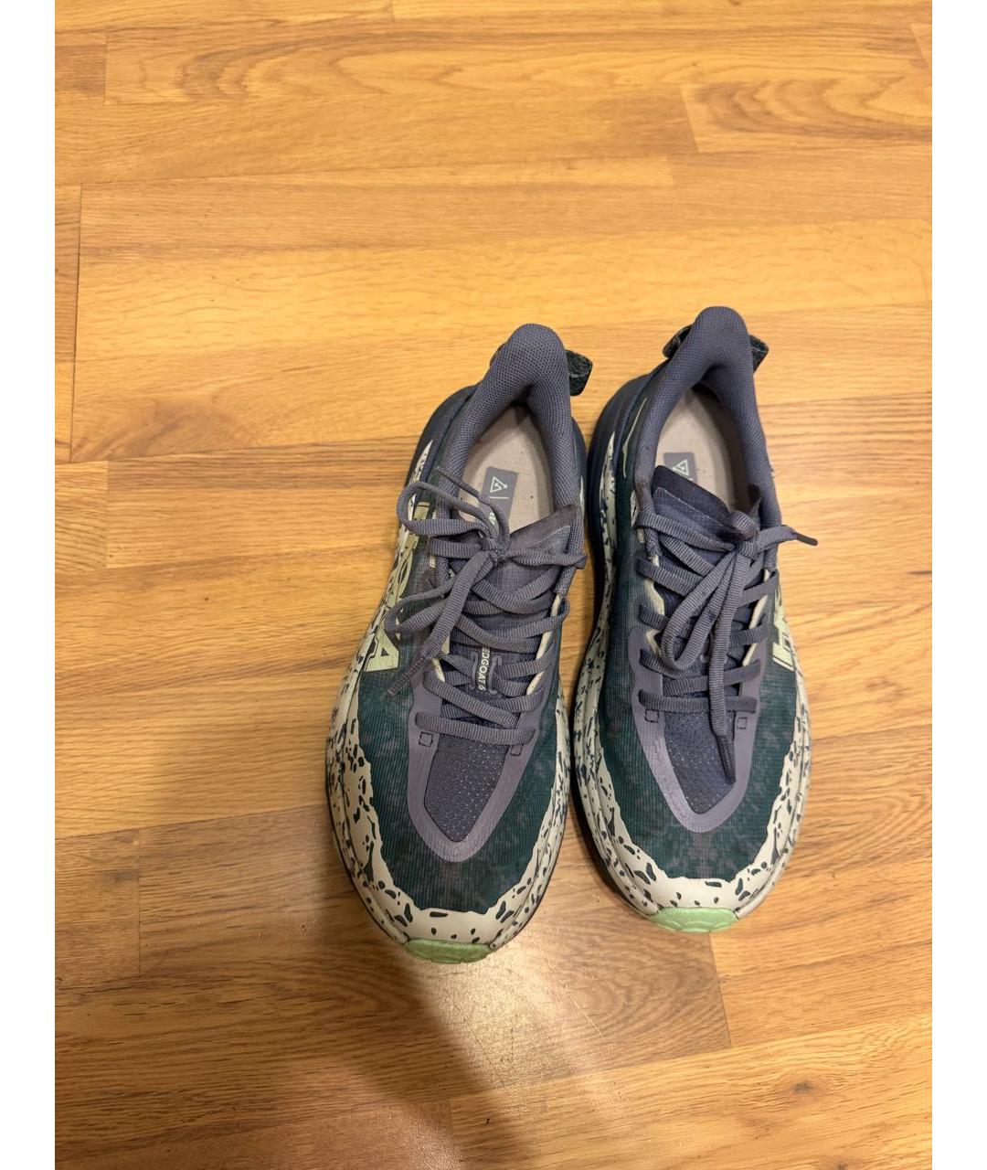 HOKA Голубые текстильные кроссовки, фото 4